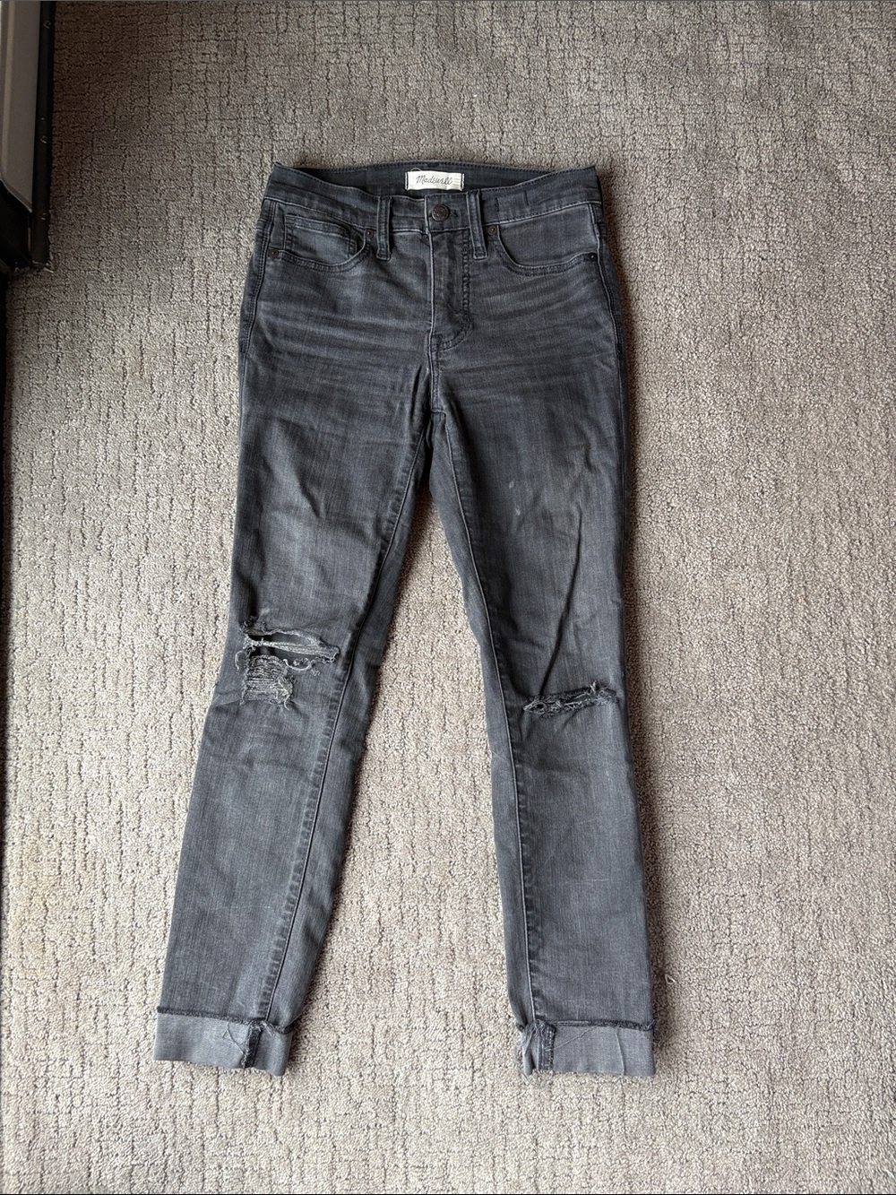 Madewell Women's Skinny Jeans in Washed Black